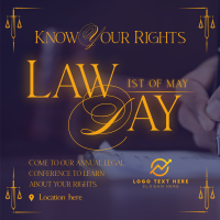 Law Day Greeting Instagram Post Design