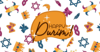 Purim Doodles Facebook Ad Design