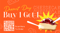 Cheesy Cheesecake Facebook Event Cover Design