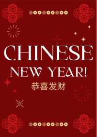 Happy Chinese New Year Flyer Design