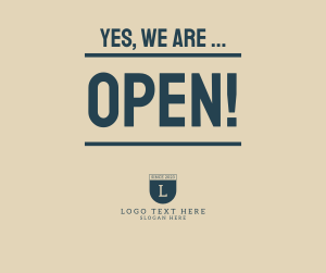 We're Open Facebook post Image Preview
