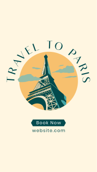 Paris Travel Booking Instagram story Image Preview