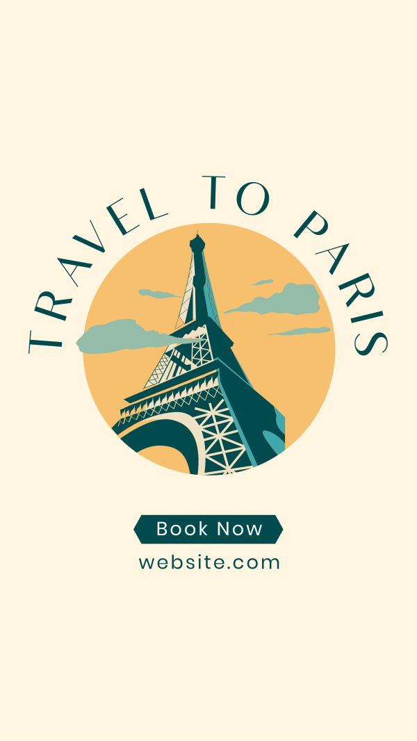 Paris Travel Booking Instagram Story Design