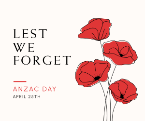 Lest We Forget Facebook post Image Preview