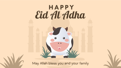 Eid Al Adha Cow Facebook event cover Image Preview