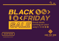 Excited for Black Friday Postcard Design