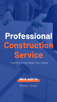 Construction Specialist Whatsapp Story Design