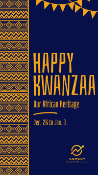 Tribal Kwanzaa Heritage Facebook Story Design