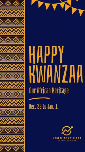 Tribal Kwanzaa Heritage Facebook story Image Preview