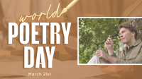 Reading Poetry Facebook Event Cover Design