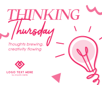 Thinking Thursday Thoughts Facebook Post Design