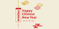 Chinese New Year Elements Twitter Post Image Preview