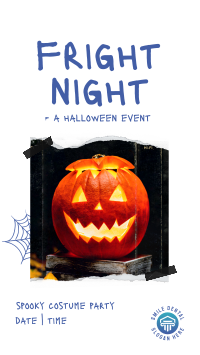 Fright Night Party Facebook story Image Preview