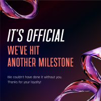 Agnostic Milestone Instagram Post Design