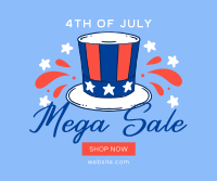 Festive Sale for 4th of July Facebook post Image Preview