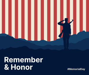 Memorial Day Salute Facebook post Image Preview