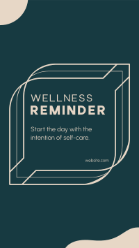 Wellness Self Reminder Facebook Story Design