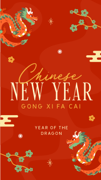 Lunar New Year Dragon TikTok Video Image Preview