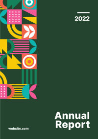 Annual Report Multicolor Flyer Design
