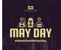 May Day Facebook Post Design