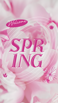 Floral Welcome Spring Instagram Reel Design