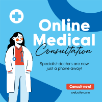 Online Specialist Doctors Instagram post Image Preview