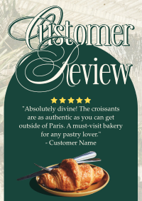 Pastry Customer Review Flyer Image Preview