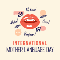 Language Day Greeting Instagram Post Design