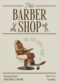 Editorial Barber Shop Flyer Image Preview