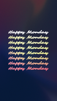 Monday Grain Gradient Facebook story Image Preview