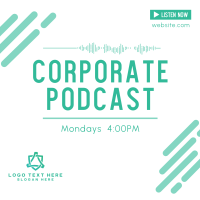 Corporate Podcast Instagram Post Design