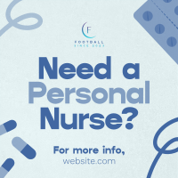 Caring Professional Nurse Linkedin Post Image Preview