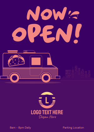 Taco Food Truck Poster