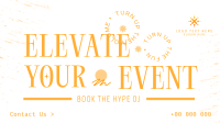 Book The Hype DJ Facebook Event Cover Design