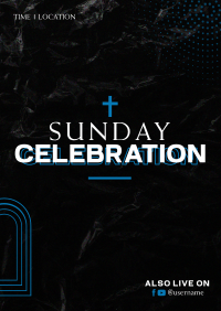 Sunday Celebration Flyer Image Preview
