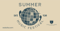 Summer Disco Music Facebook Ad Design