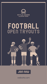 Try Outs are Open Facebook story Image Preview