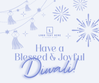 Blessed Diwali Festival Facebook Post Design