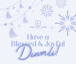 Blessed Diwali Festival Facebook post Image Preview