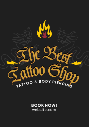 Tattoo & Piercings Flyer Image Preview