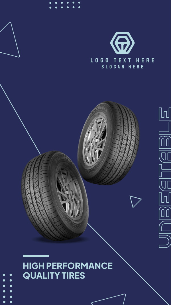 High Quality Tires Facebook Story Design Image Preview