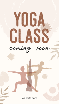 Yoga Class Coming Soon YouTube short Image Preview