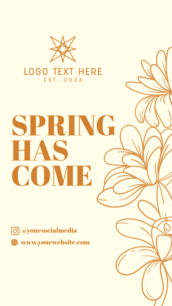Spring Time Instagram Story Design Image Preview