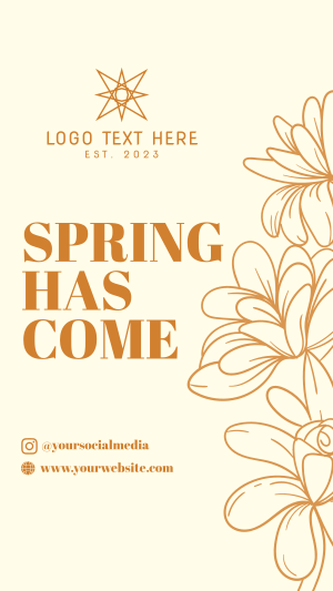 Spring Time Instagram story Image Preview