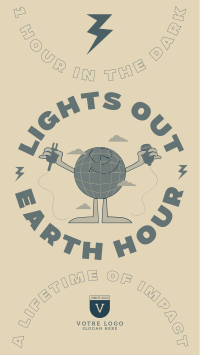 Earth Hour Lights Out Facebook story Image Preview