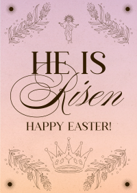 Rustic Easter Sunday Poster Image Preview