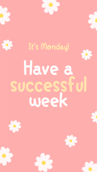 Success Starts on Mondays Instagram story Image Preview
