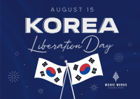 Korea Liberation Day Postcard Image Preview