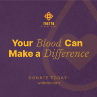 Minimalist Blood Donation Drive Instagram Post Image Preview
