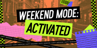 Retro Weekend Mode Twitter post Image Preview